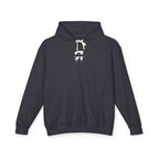 Navy hoodie with 'TBLS EST. 2000' text on a white background