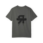 Gray t-shirt with a cross and barbell graphic and text 'Pray. Train. Lead.' on a white background