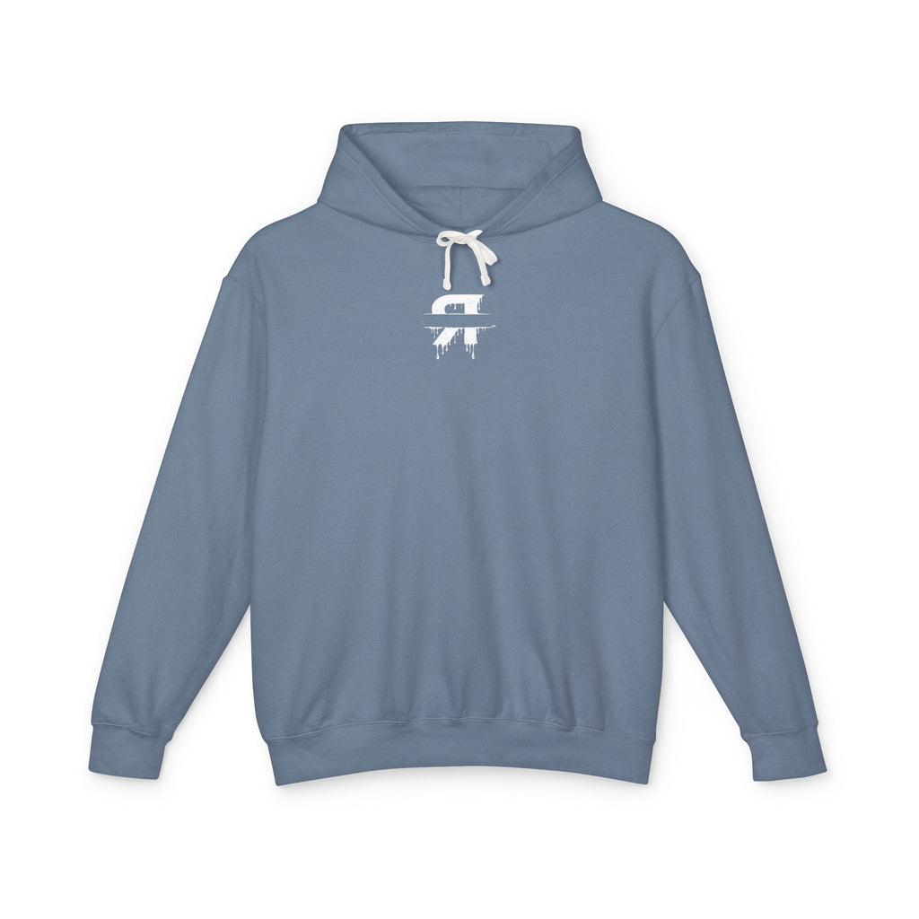 Blue hoodie with 'ONEPASS' logo on a white background